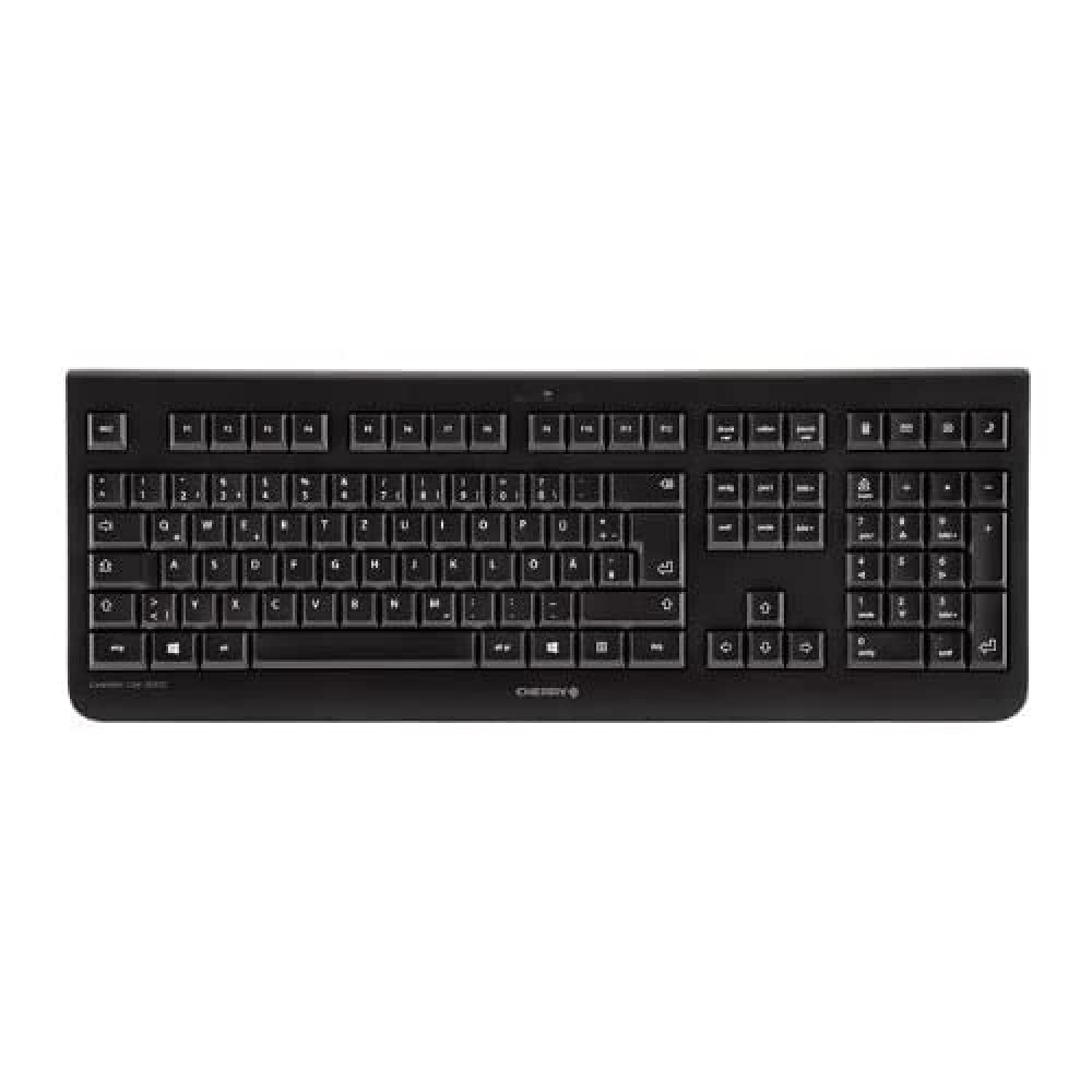 CHERRY DW 3000, Wireless Desktop Set, French Layout (AZERTY), 2.4 GHz RF Flat Design, Low-Noise Keys, Symmetrical Mouse