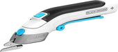 Black+Decker Powered Scissors 3.6v, Extra long trigger, LED light, Ultra-ergonomic design, 1.5Ah battery, USB charging, includes 2 cutting blades BCSC115-XJ