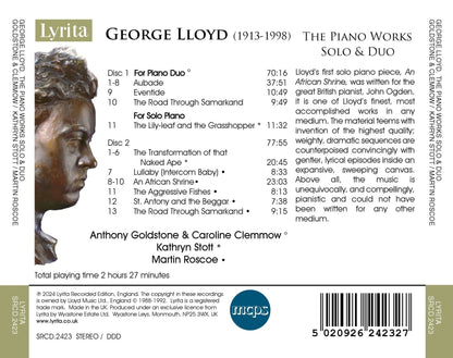 George Lloyd: The Piano Works, Solo & Duo