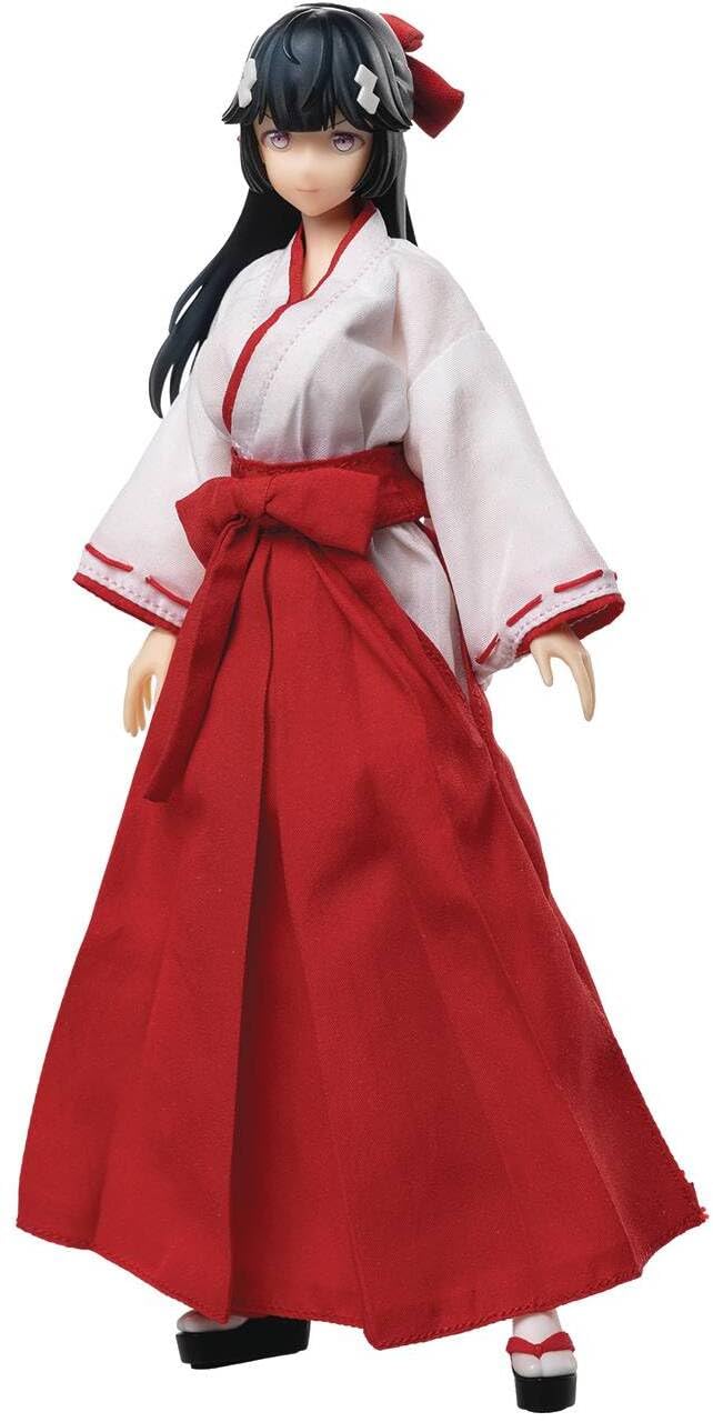 HiPlay HASUKI Collectible Figure: Exorcist Witch, Tsubaki, Anime Style and Moveable Eye Ball Design, 1:12 Scale Miniature Figurine