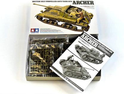 TAMIYA 300035356 300035356-1:35 Brit. Jagdpanzer Archer 17pdr, Faithful Replica, Plastic, Crafts, Model kit, Assembly, unpainted