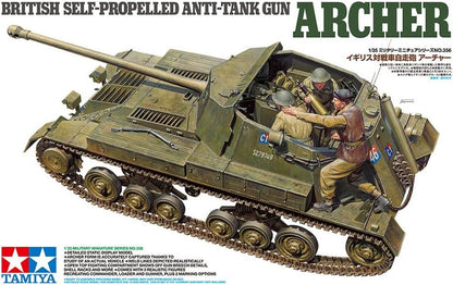 TAMIYA 300035356 300035356-1:35 Brit. Jagdpanzer Archer 17pdr, Faithful Replica, Plastic, Crafts, Model kit, Assembly, unpainted