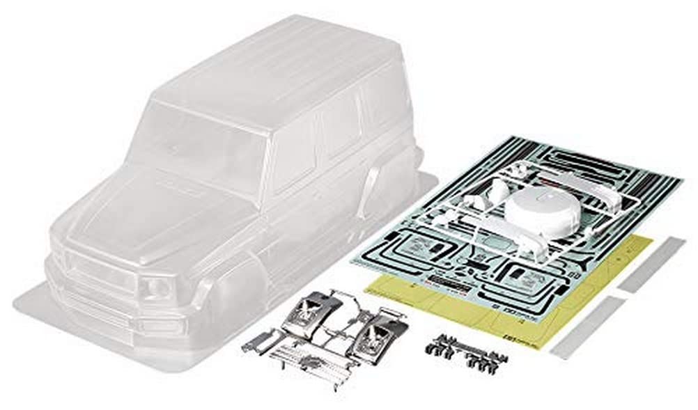 TAMIYA TAMIYA-TAM51623 Automático Juego Merc-Benz G500 CC-02/01 267 mm, Accesorio para Coche teledirigido, carrocería de Repuesto, maquetas de Control Remoto, Color Blanco. (51623