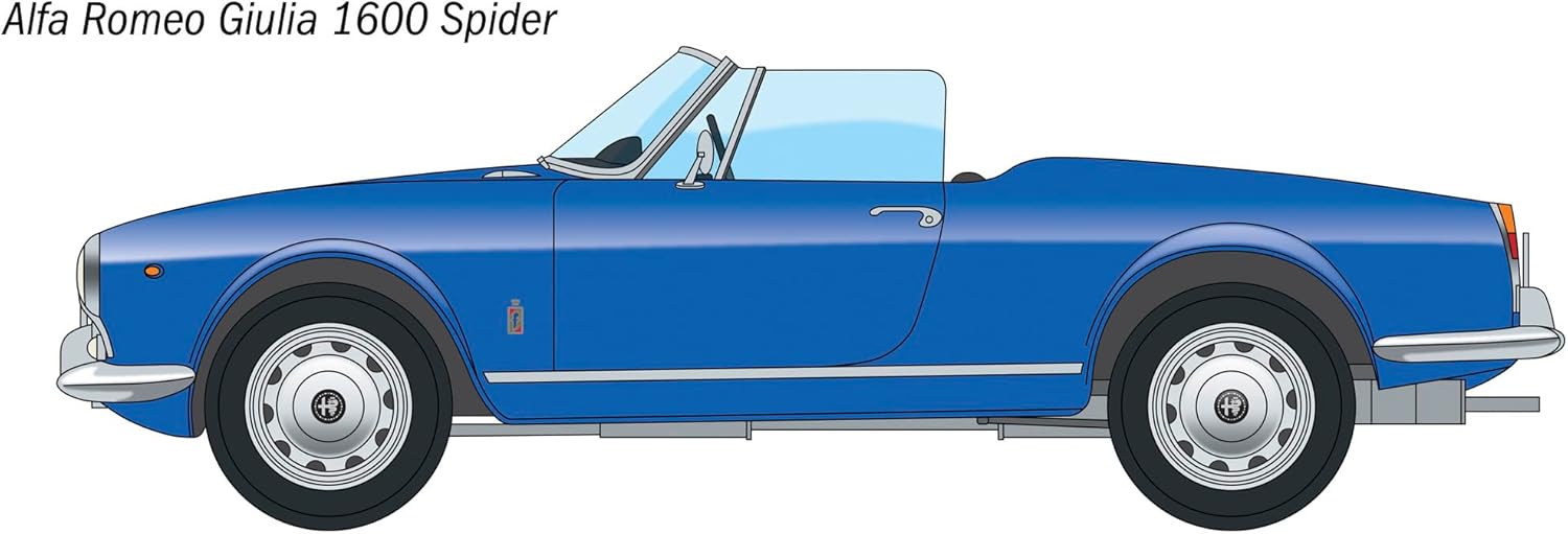 ITALERI IT3668JP 1/24 Alfa Romeo Julia 1600 Spider with Japanese Instruction Manual (Car