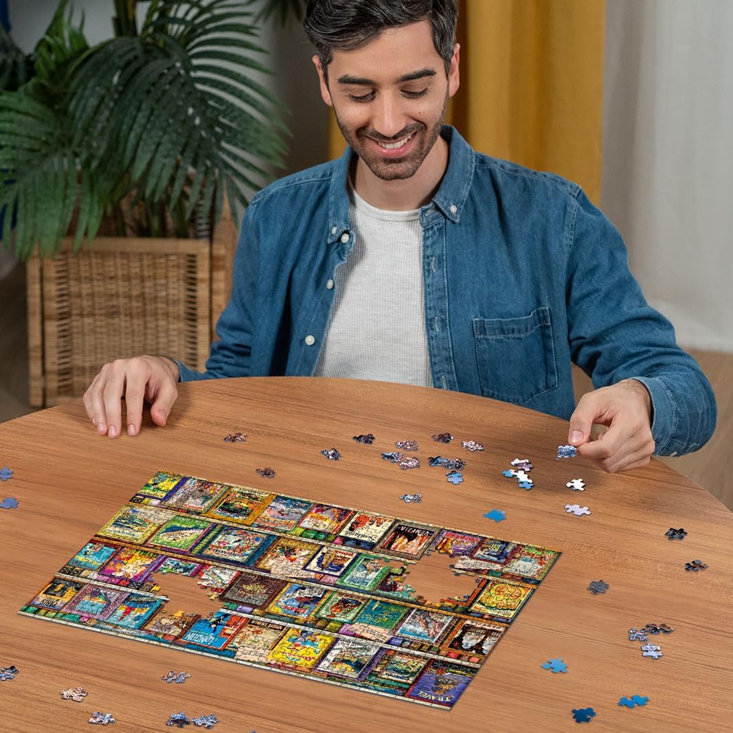Ravensburger Vintage Travel Guides 500 Piece Jigsaw Puzzle for Adults and Kids Age 10 Years Up