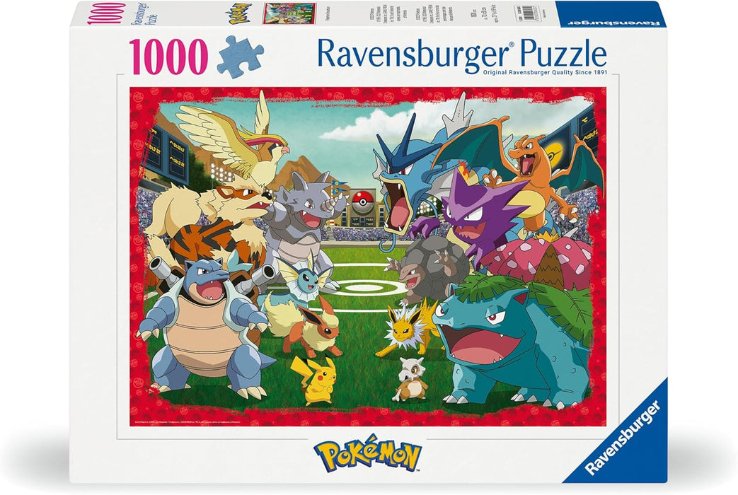 Ravensburger Puzzle 12000628 - Pokémon Kräftemessen - 1000 Teile Puzzle für Erwachsene und Kinder ab 14 Jahren, Pokémon Puzzle, Pokémon Geschenke