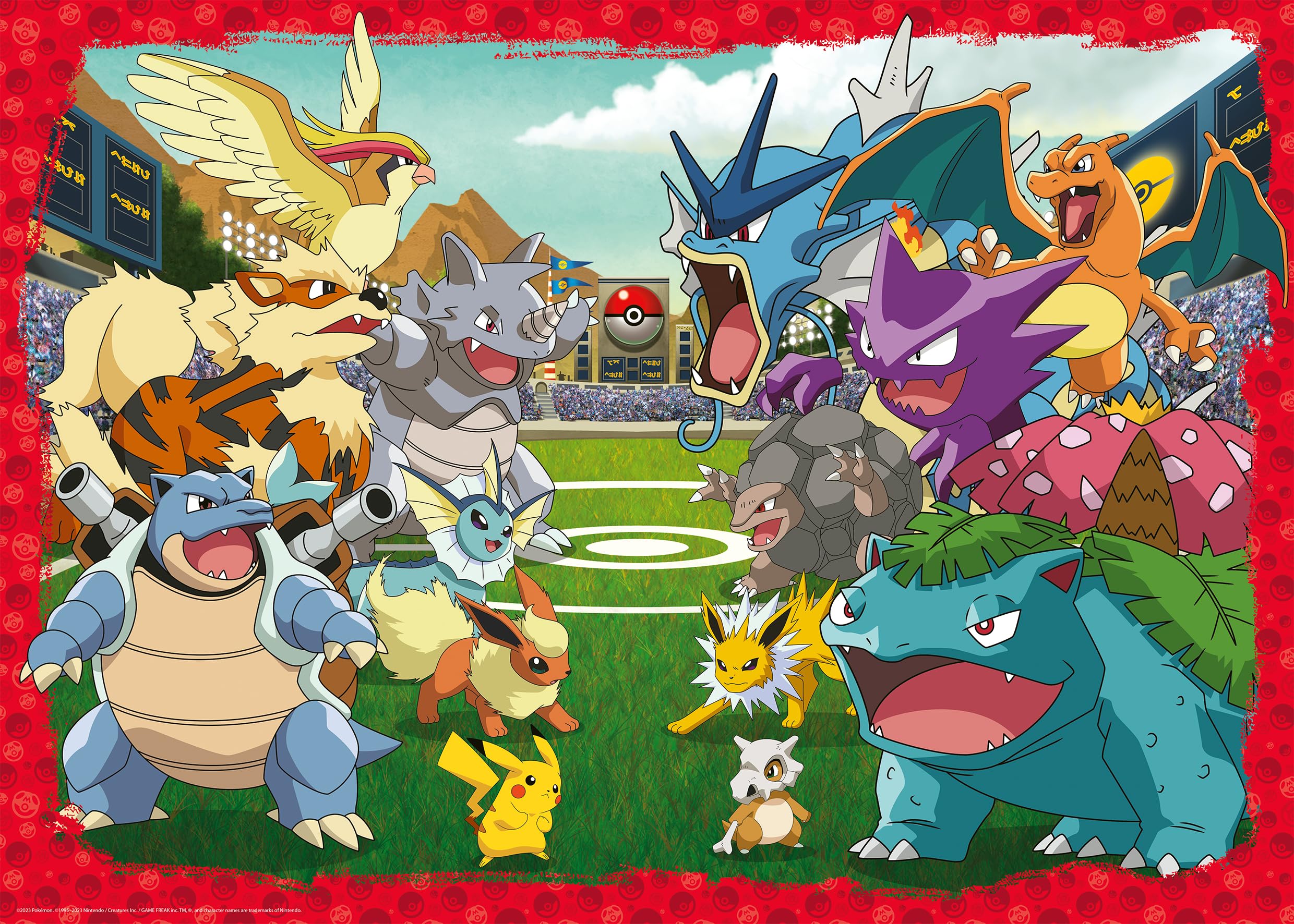 Ravensburger Puzzle 12000628 - Pokémon Kräftemessen - 1000 Teile Puzzle für Erwachsene und Kinder ab 14 Jahren, Pokémon Puzzle, Pokémon Geschenke