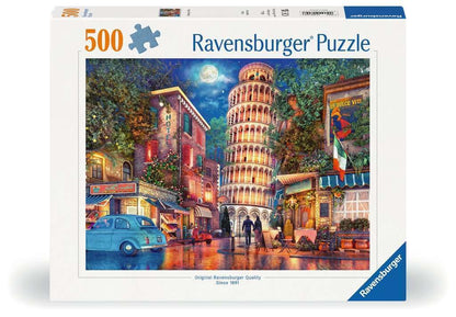Ravensburger Puzzle 12000709 - Abends in Pisa - 500 Teile Puzzle für Erwachsene und Kinder ab 12 Jahren, Stadt-Puzzle Pisa
