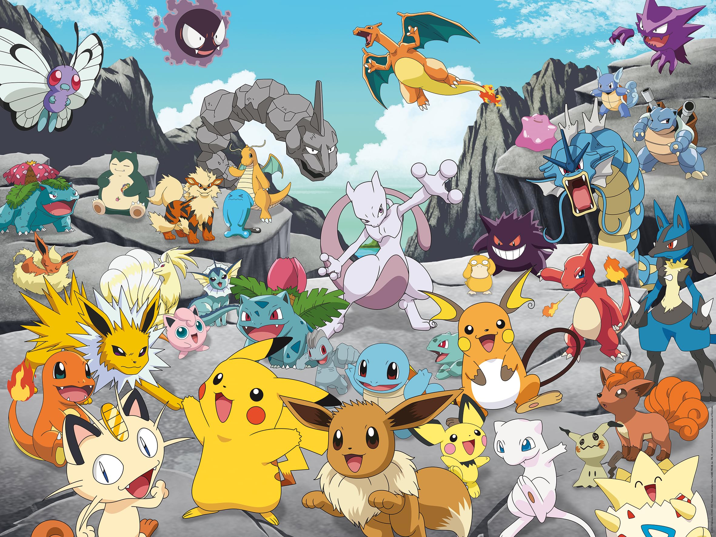 Ravensburger Puzzle 12000726 - Pokémon Classics - 1500 Teile Puzzle für Erwachsene und Kinder ab 14 Jahren, Pokémon Puzzle, Pokémon Geschenke