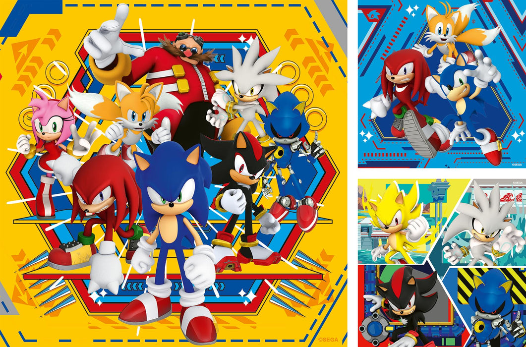 Ravensburger 12001133 Sonic The Hedgehog Toys-3x 49 Piece Jigsaw Puzzles for Kids Age 5 Years Up, Multicolour, One Size