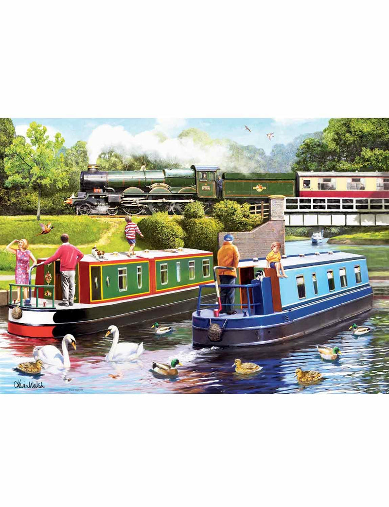 Ravensburger 12001255 Leisure No.10 Day on The Canal 1000 Piece Jigsaw Puzzles for Adults and Kids Age 12 Years Up, Multicolor, One Size