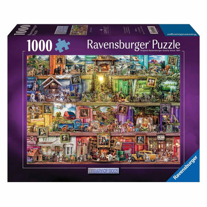 Ravensburger Library of Dogs 1000 Piece Jigsaw Puzzles for Adults and Kids Age 12 Years Up