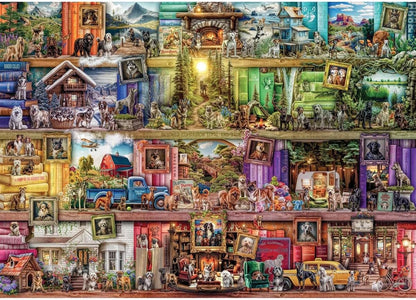 Ravensburger Library of Dogs 1000 Piece Jigsaw Puzzles for Adults and Kids Age 12 Years Up