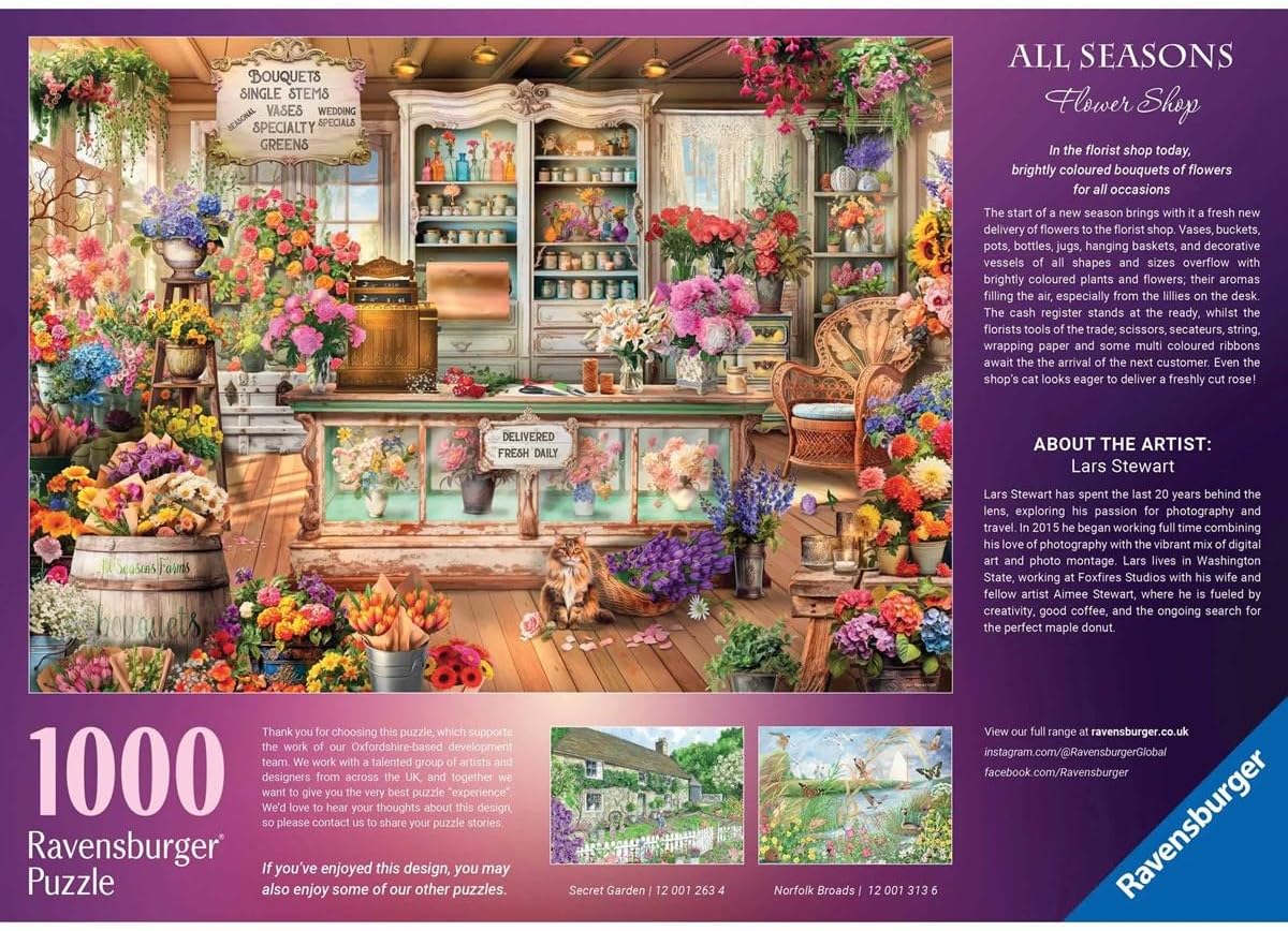 Alle seizoenen Flower Shop 1000 PC Puzzel