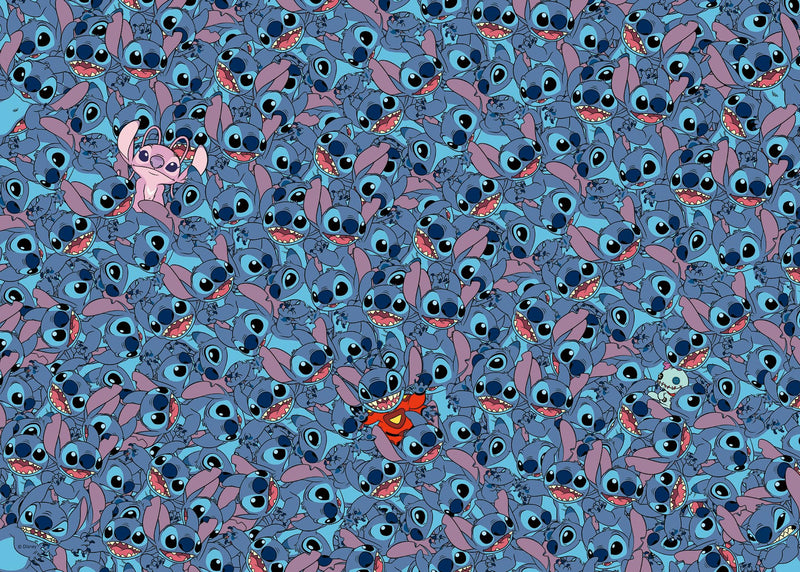 Ravensburger 12001265 - Disney Stitch Challenge - 1000 pieces jigsaw puzzle – Puzzle for adults and kids age 14 years up, Stitch puzzle, gifts for Stitch fans