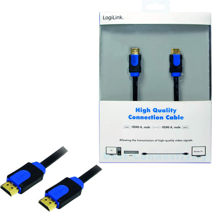 LogiLink 10m HDMI Plug to HDMI Plug Cable - Black