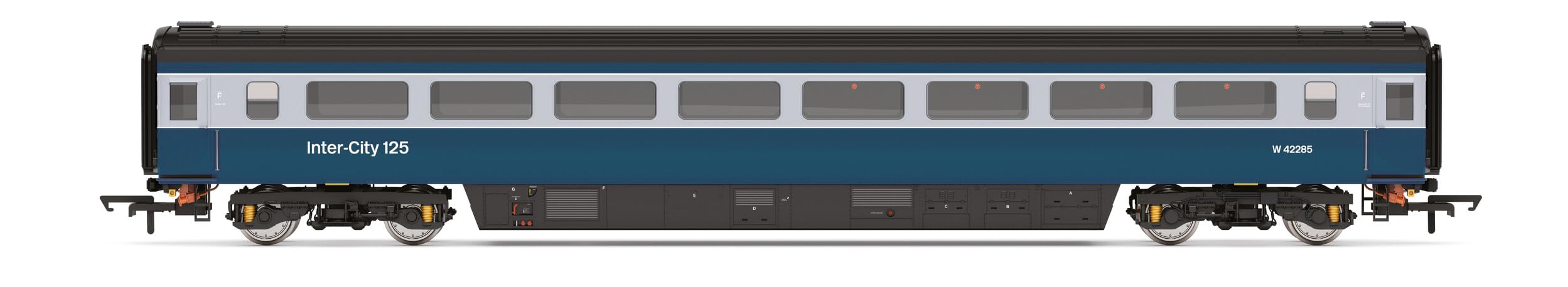 Hornby R40393 BR, Mk3 Trailer Standard Open, 42285-Era 7 Railway-Rolling Stock Coach Packs, Blue and Grey