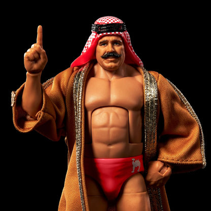 Mattel WWE Figur Iron Sheik Elite Collection Legende, austauschbare Hände und Zubehör, Truefx-Technologie, 25 Gelenke, zum Sammeln, Spielzeug für Kinder, ab 3 Jahren, HVF57, HVF57