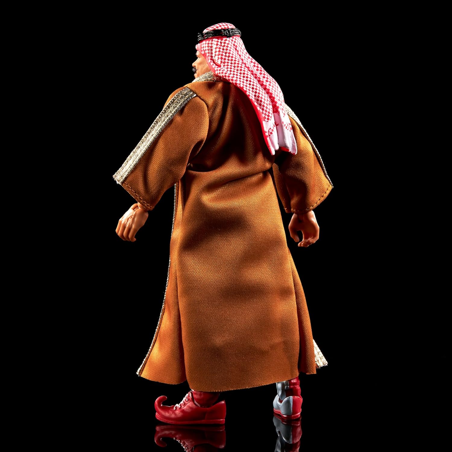 Mattel WWE Figur Iron Sheik Elite Collection Legende, austauschbare Hände und Zubehör, Truefx-Technologie, 25 Gelenke, zum Sammeln, Spielzeug für Kinder, ab 3 Jahren, HVF57, HVF57