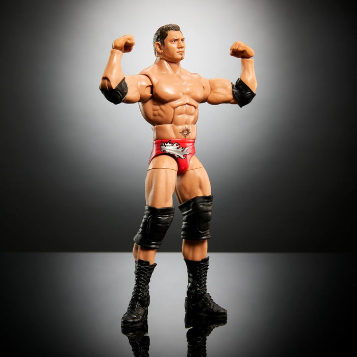 Mattel WWE Elite Collection Action Figure Royal Rumble Batista with Accessory and Virgil Build-A-Figure Parts, HVF79