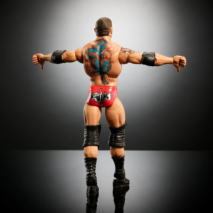 Mattel WWE Elite Collection Action Figure Royal Rumble Batista with Accessory and Virgil Build-A-Figure Parts, HVF79