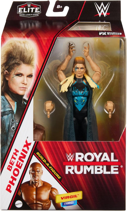 Mattel WWE Elite Collection Action Figure Royal Rumble Beth Phoenix with Accessory and Virgil Build-A-Figure Parts, HVF81