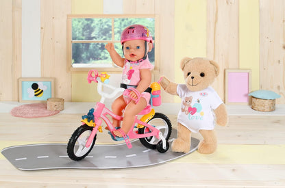 BABY born Bär, Teddy Kuscheltier mit weißem Strampler und beweglichen Armen und Beinen, 835388 Zapf Creation, Weiß