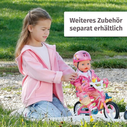 BABY born Fahrrad-Kleidung mit Brille und Handschuhen für 43 cm Puppen, 835876 Zapf Creation
