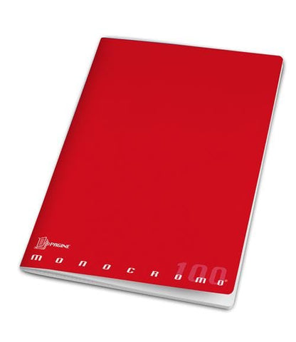 Pigna - Cuaderno Maxi monocromo original de alta foliación, 50 hojas, paquete de 10 cuadernos (cuadros, 5 m)