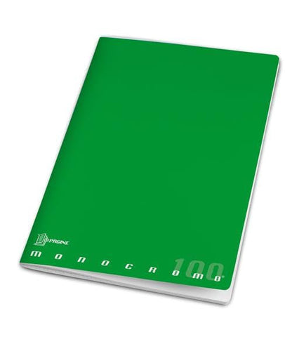 Pigna - Cuaderno Maxi monocromo original de alta foliación, 50 hojas, paquete de 10 cuadernos (cuadros, 5 m)