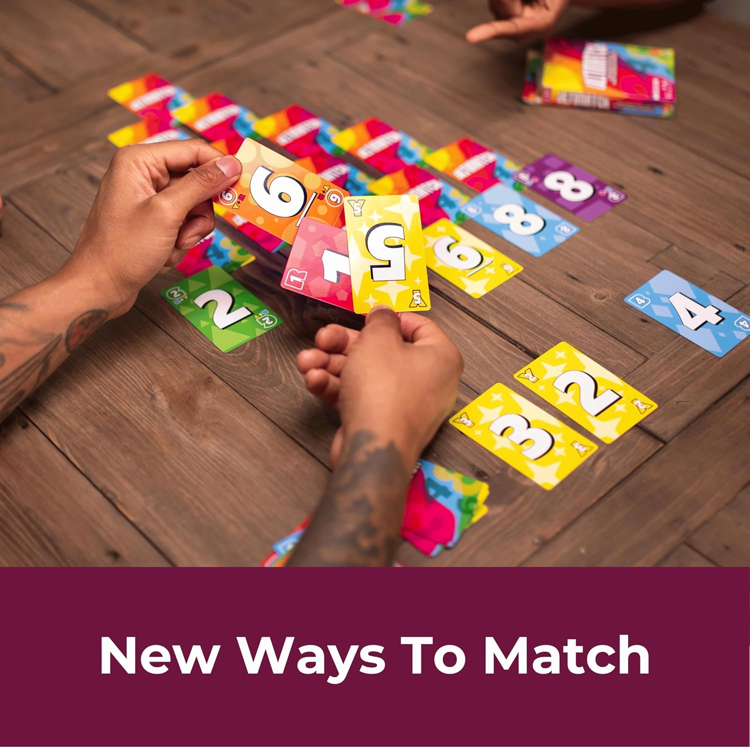 Ultimatch Cooperative Card Game Easy to Learn by Matching Colors & Numbers - Addictive Fun for Kids Teens and Adults Ages 10 and up - 1 to 5 Players Great for Family Game Night