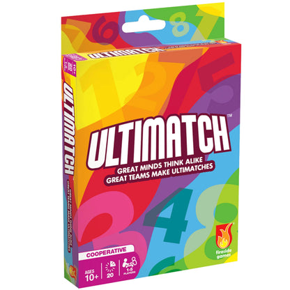 Ultimatch Cooperative Card Game Easy to Learn by Matching Colors & Numbers - Addictive Fun for Kids Teens and Adults Ages 10 and up - 1 to 5 Players Great for Family Game Night
