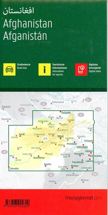 Afghanistan Road Map 1:1,100,000