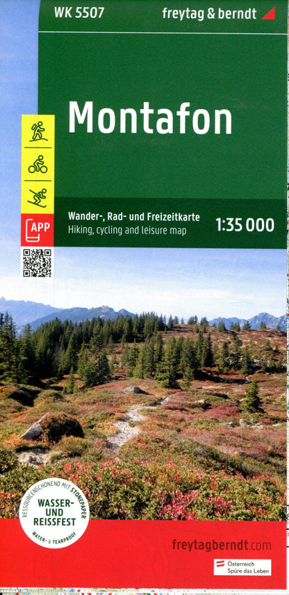 Montafon Hiking, Cycling & leisure Map