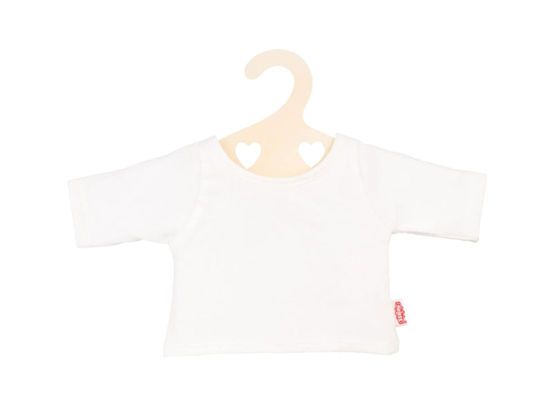 Heless 1956 1956 T-shirt voor poppen in wit, maat 28-35 cm