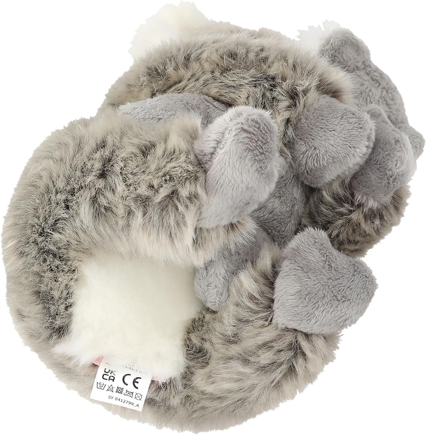 Depesche 12799 TOPModel Wild Koala Maman et Bébé, avec Fourrure Douce en Gris et Velcro aux Mains du Grand Animal en Peluche, Multicolor, Taille Unique