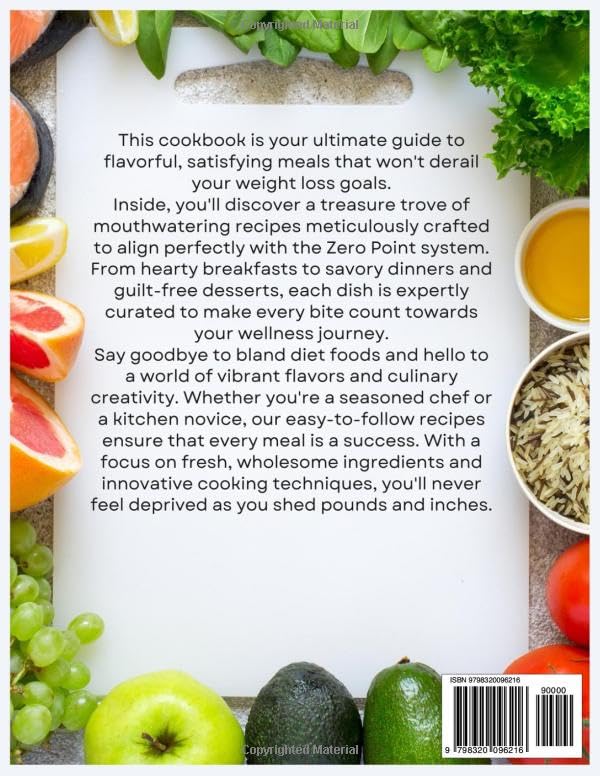 My Zero Point Weight Loss Program Cookbook