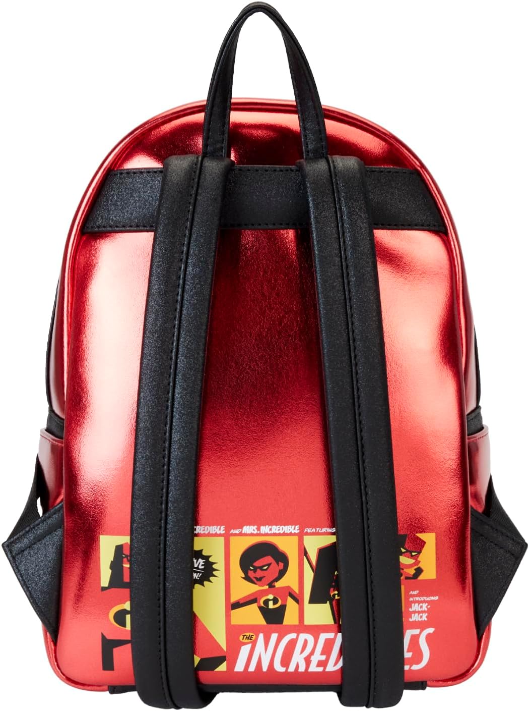 Loungefly The Incredibles 20th Anniversary Light Up Metallic Mini Backpack with Coin Bag, Multi, Mini