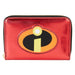 Loungefly The Incredibles 20th Anniversary Metallic Zip Around Wallet, Multicolor, Zip Around Wallet