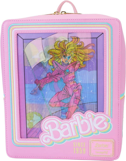 Loungefly Barbie 65th Anniversary Doll Box Triple Lenticular Mini Backpack, Multi, Mini