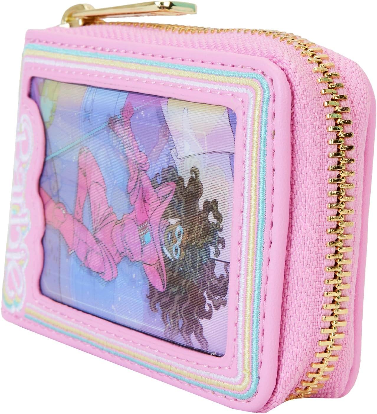 Loungefly Barbie 65th Anniversary Doll Box Triple Lenticular Zip Around Accordion Wallet, Multicolor, Zip Around Wallet