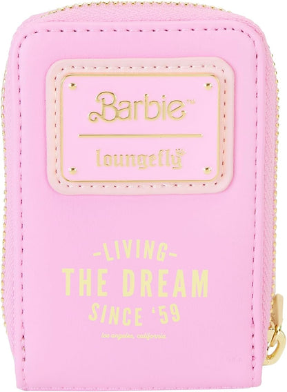 Loungefly Barbie 65th Anniversary Doll Box Triple Lenticular Zip Around Accordion Wallet, Multicolor, Zip Around Wallet