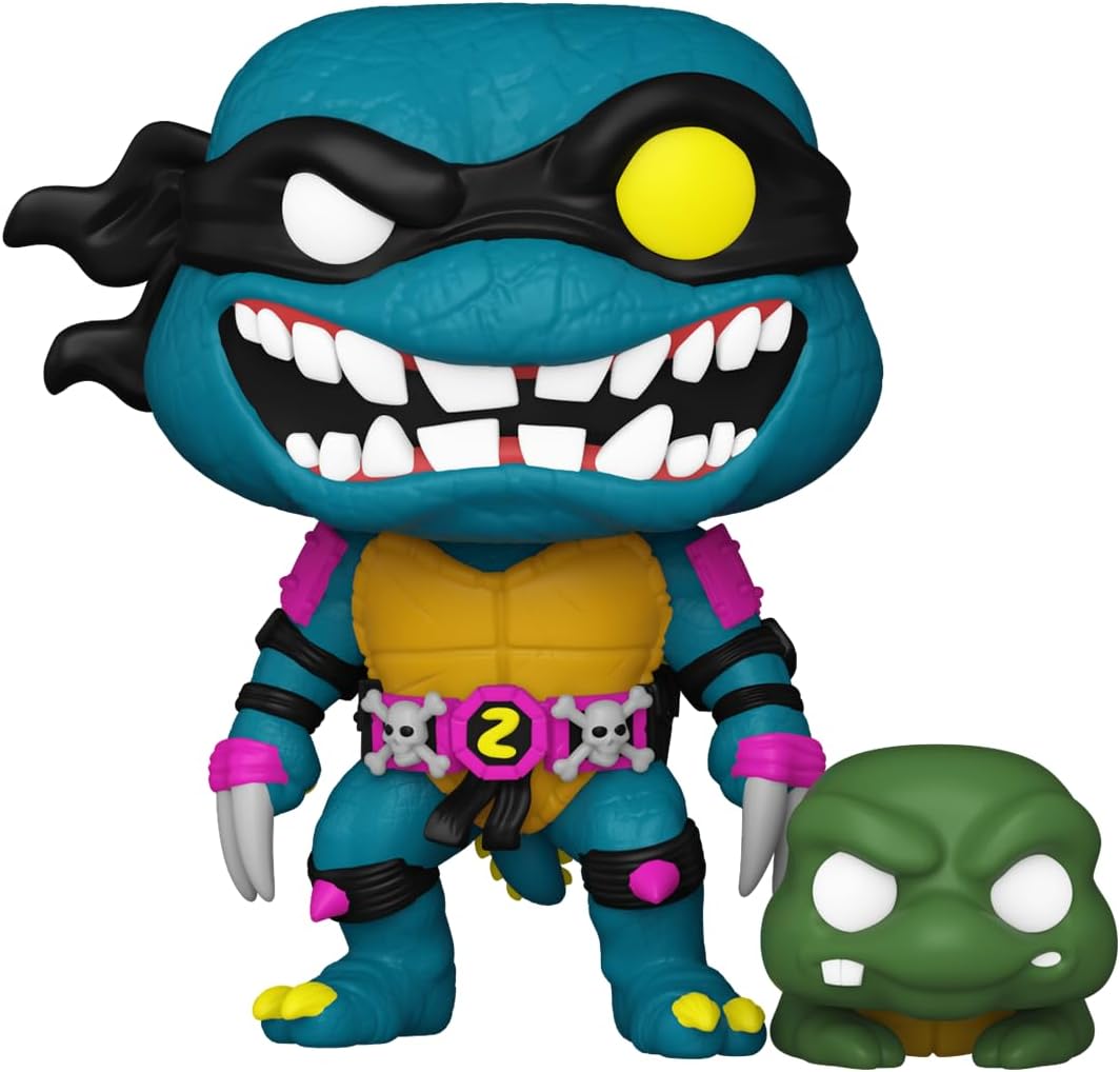 Funko POP! & Buddy: Teenage Mutant Ninja Turtles (TMNT) – Slash & Turtle Slash & Pre-mutated, Turtle Slash & Turtle Slash - TMNT Retro/Classic - Collectable Vinyl Figure - Gift Idea - TV Fans