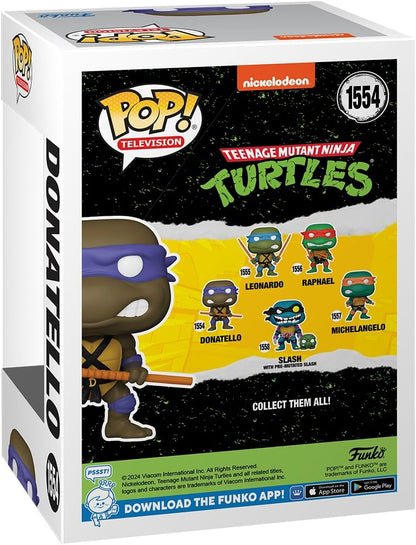 Funko Pop! TV: Teenage Mutant Ninja Turtles (TMNT) - Donatello - TMNT Retro/Classic - Figura de Vinilo Coleccionable - Idea de Regalo- Mercancia Oficial - Juguetes para Niños y Adultos - TV Fans