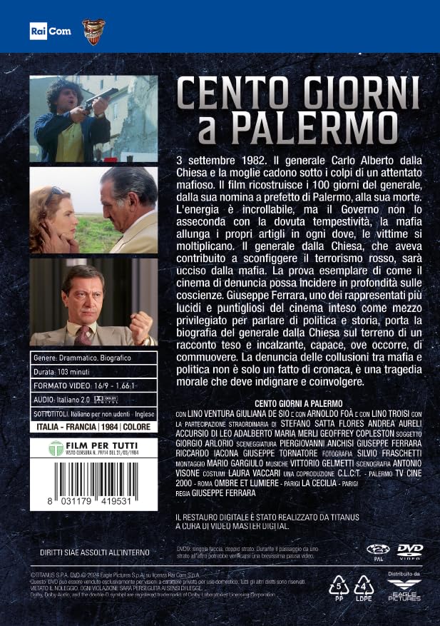 Cento Giorni A Palermo - 40° Anniversario - Dvd