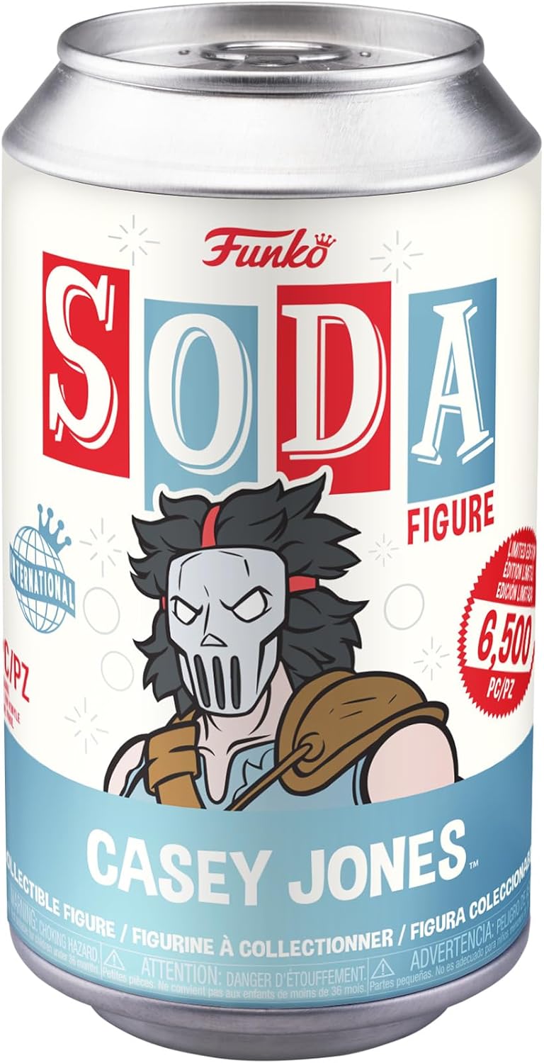 Funko Vinyl SODA: Teenage Mutant Ninja Turtles - (Teenage Mutant Ninja Turtles (TMNT) ) - Casey Jones - 1/6 Odds for Rare Chase Variant - (Styles May Vary) - Collectable Vinyl Figure - Gift Idea
