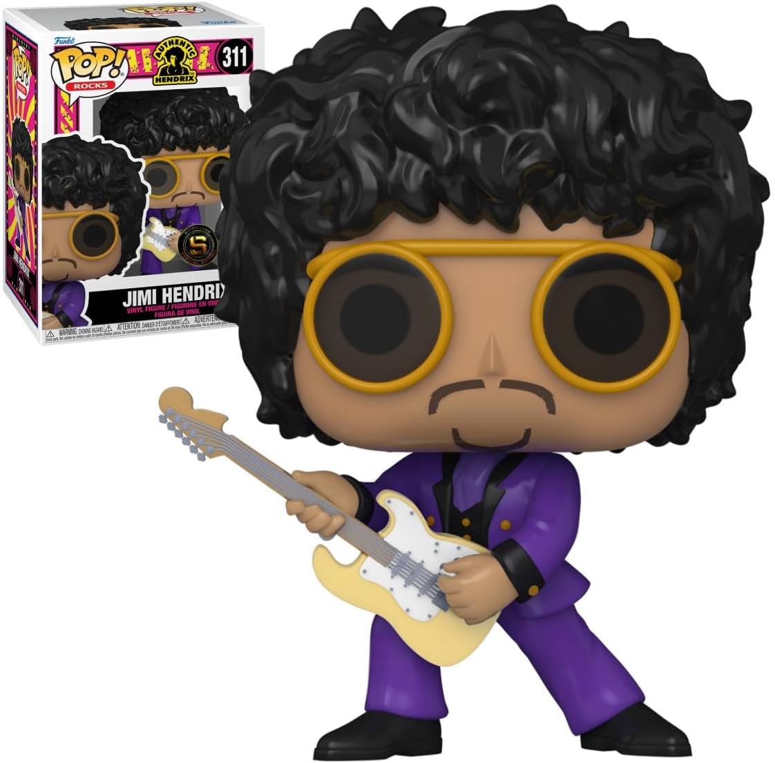 Funko Pop! Rocks: Purple Jimi Hendrix (SDCC'23), Collectable Vinyl Figure - 70284