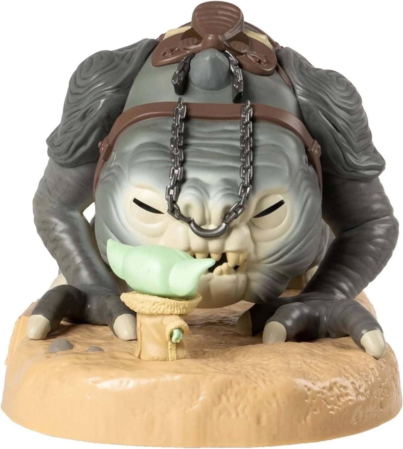 Funko Star Wars: The Book of Boba Fett Super Sized Jumbo POP! Vinyl figurine Grogu with Rancor 25 cm