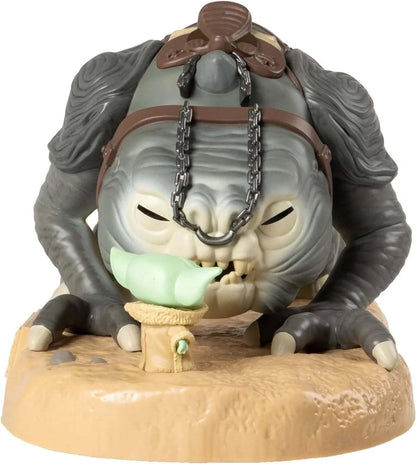 Funko Star Wars: The Book of Boba Fett Super Sized Jumbo POP! Vinyl figurine Grogu with Rancor 25 cm