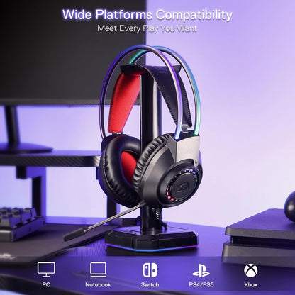 Headset - Redragon Screamh231 Rgb Wired Black